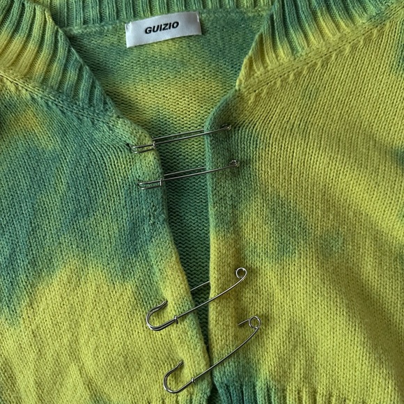 DANIELLE GUIZIO tie dye pin sweater 💚 - Picture 2 of 5